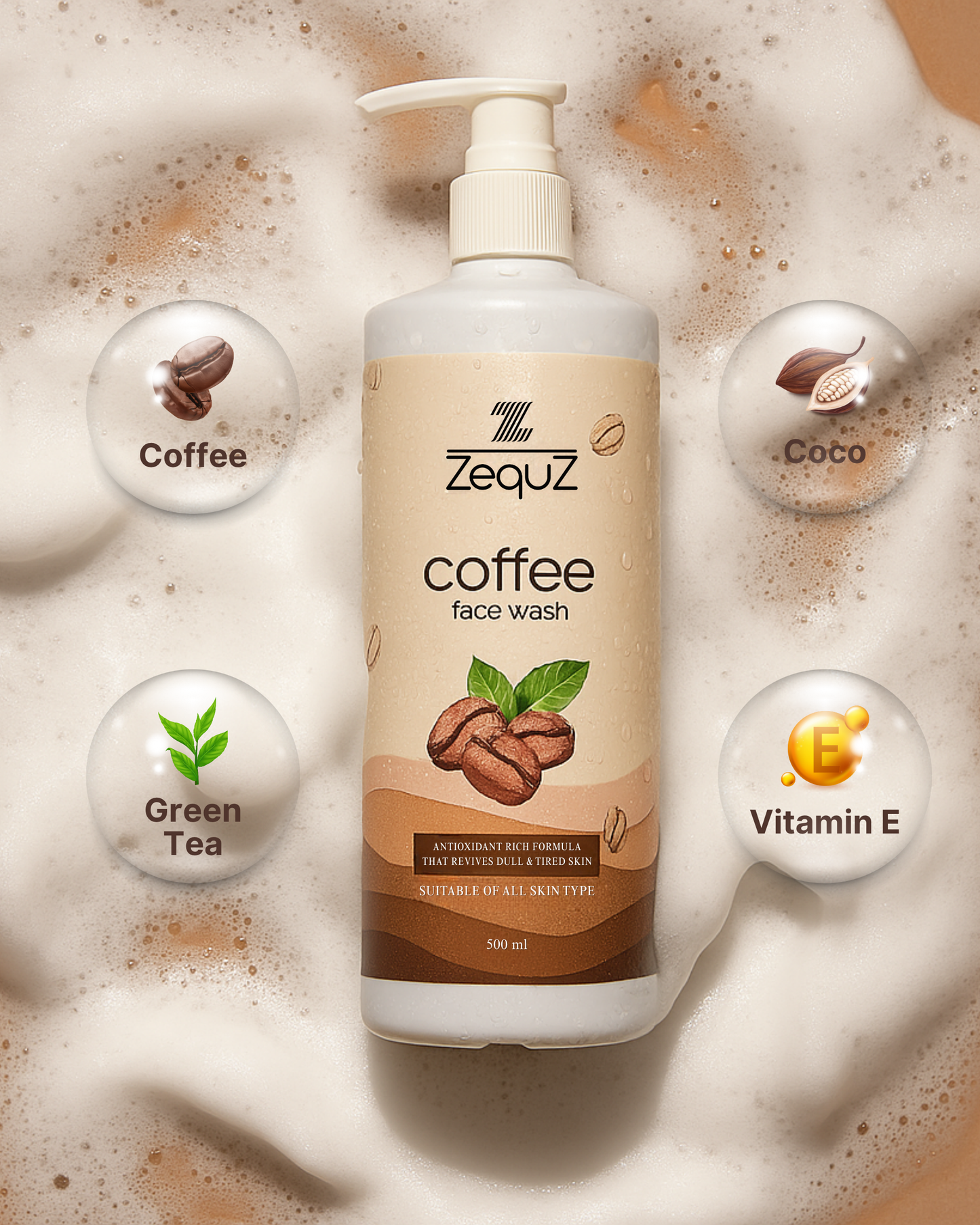 Coffee Facewash for Deep Cleansing [500 ml]