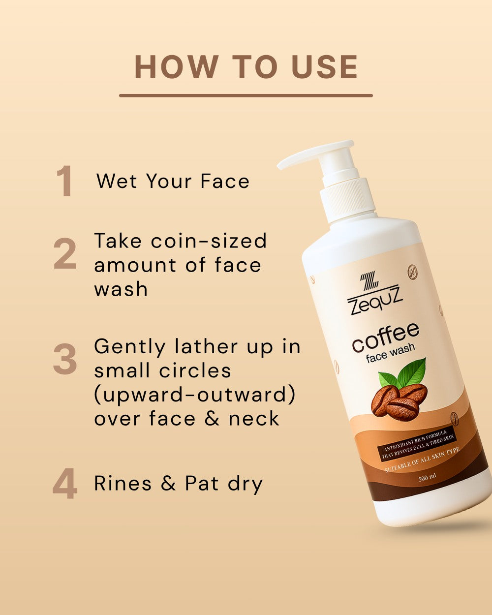 Coffee Facewash for Deep Cleansing [500 ml]