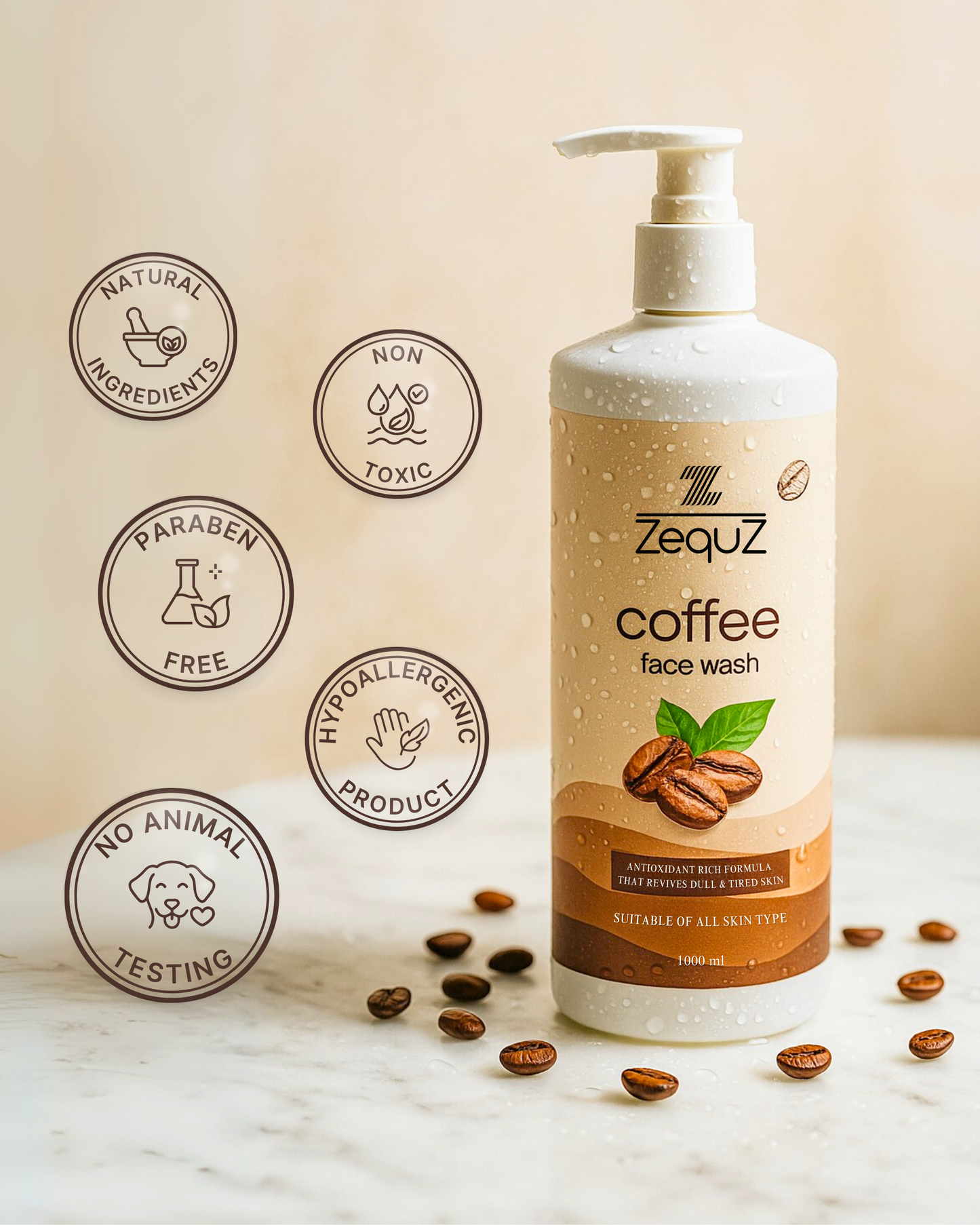 Coffee Facewash for Deep Cleansing [1000 ml]