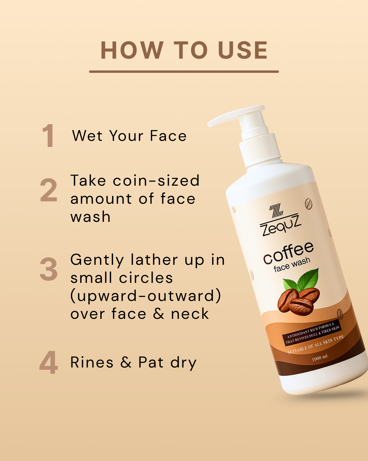 Coffee Facewash for Deep Cleansing [1000 ml]