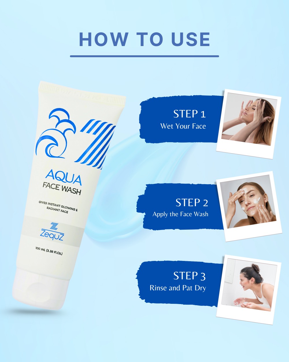 Aqua Facewash for Hydrating Skin [100ml]