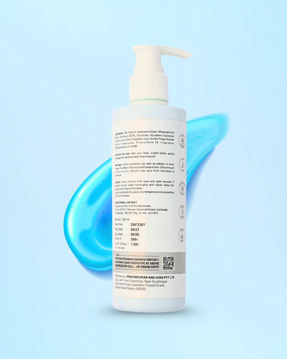 Aqua Facewash for Hydrating Skin [250 ml]