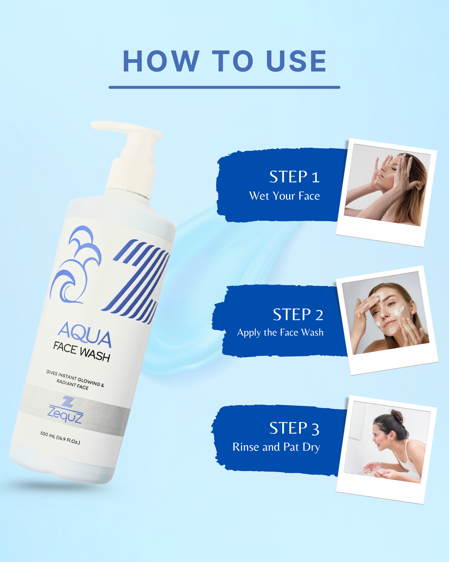 Aqua Facewash for Hydrating Skin [500 ml]