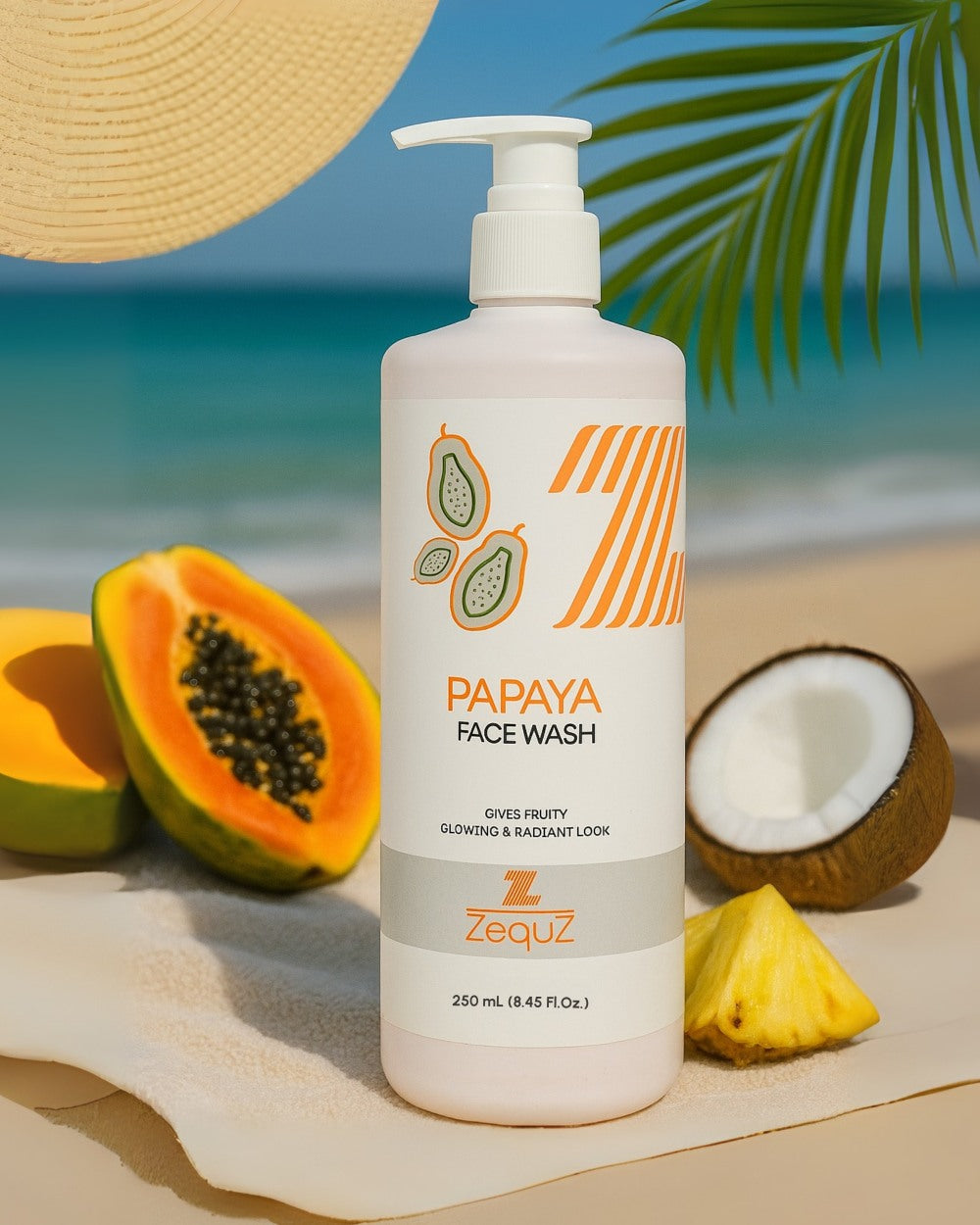 フェイスクリーム FUKA Papaya Facewash For Oily Skin [250 ml] – zequz