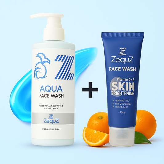 Aqua Facewash [250 ml] and C+E Facewash [70 ml]