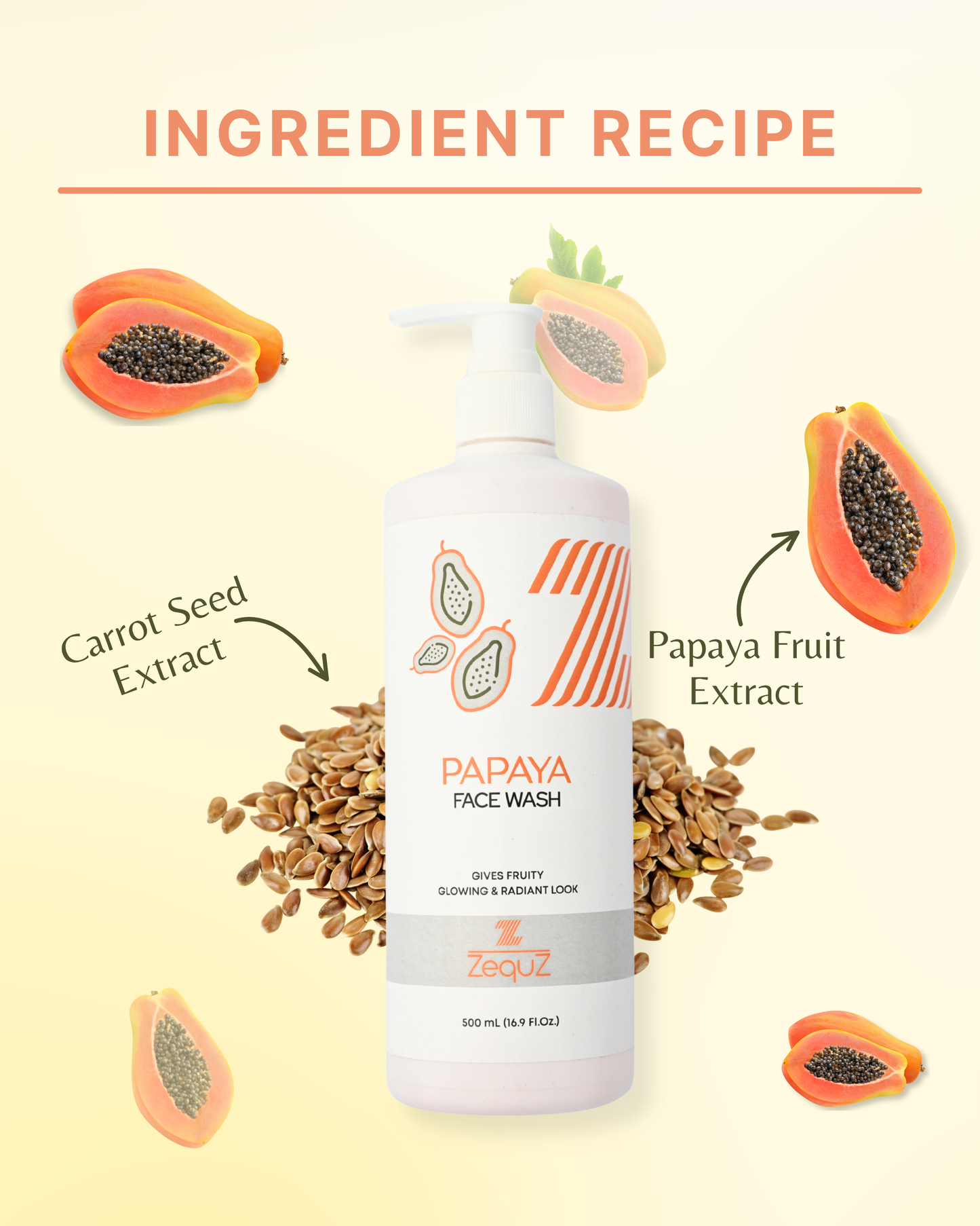 Papaya Facewash For Oily Skin [500 ml]