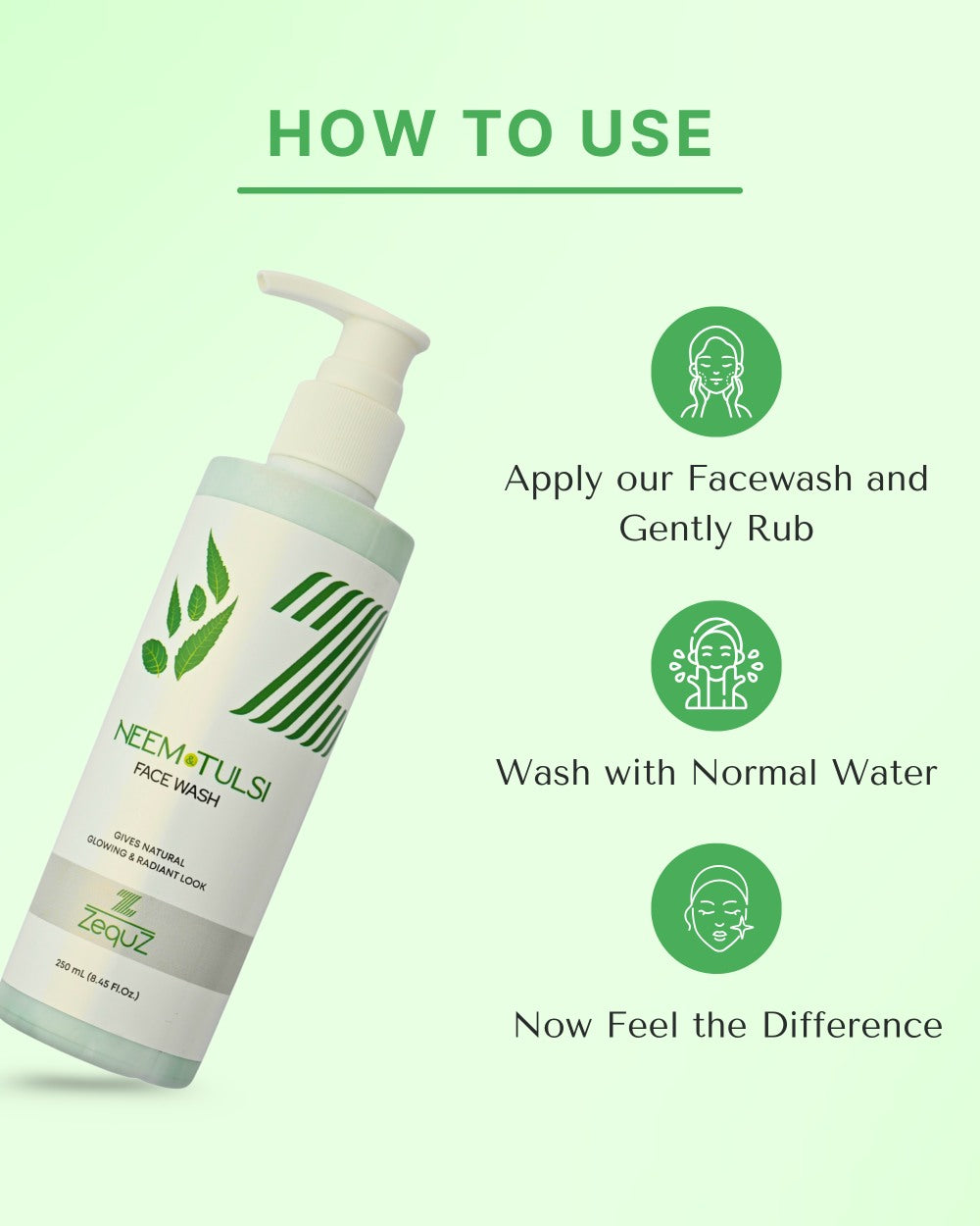 Neem Tulsi Facewash for Pimple Free Skin [250 ml]