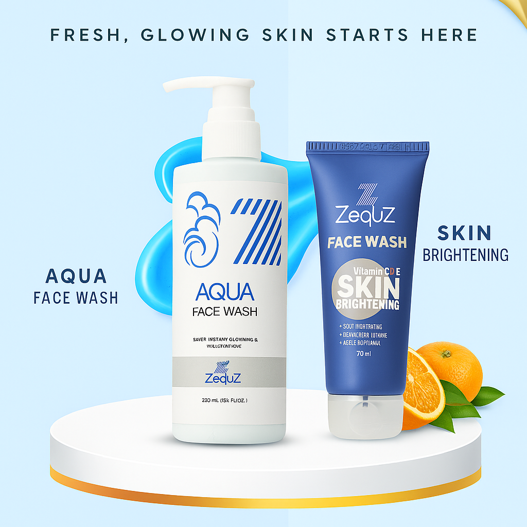Aqua Facewash [250 ml] and C+E Facewash [70 ml]