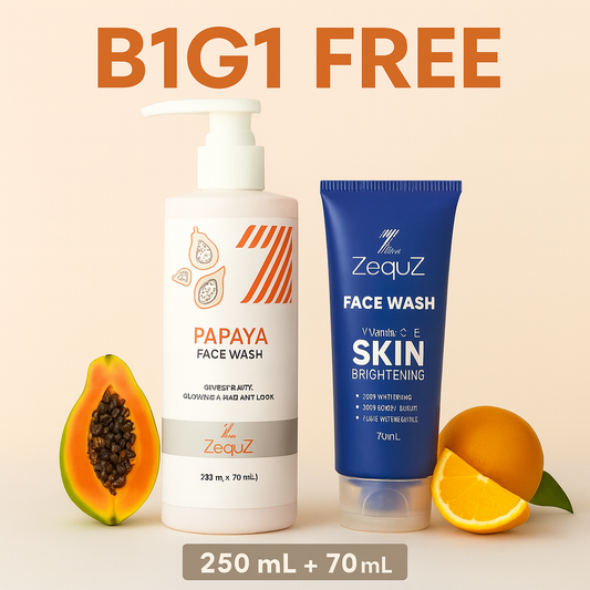 Papaya Facewash [250 ml] and C+E Facewash [70 m]