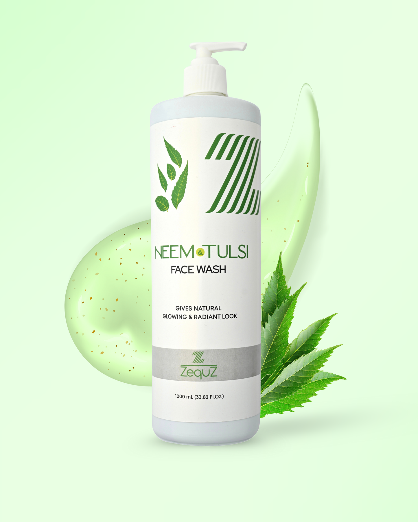 Neem Tulsi Facewash for Pimple Free Skin [1000 ml]